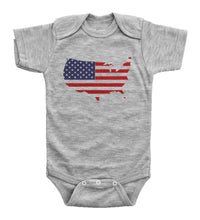 Load image into Gallery viewer, America Flag Map / Basic Onesie - Baffle
