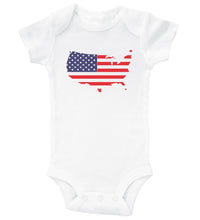 Load image into Gallery viewer, America Flag Map / Basic Onesie - Baffle
