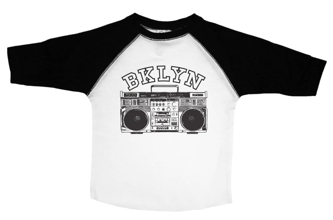BKLYN / Brooklyn 3/4 Sleeve Raglan Baseball Shirt for Toddlers - Baffle