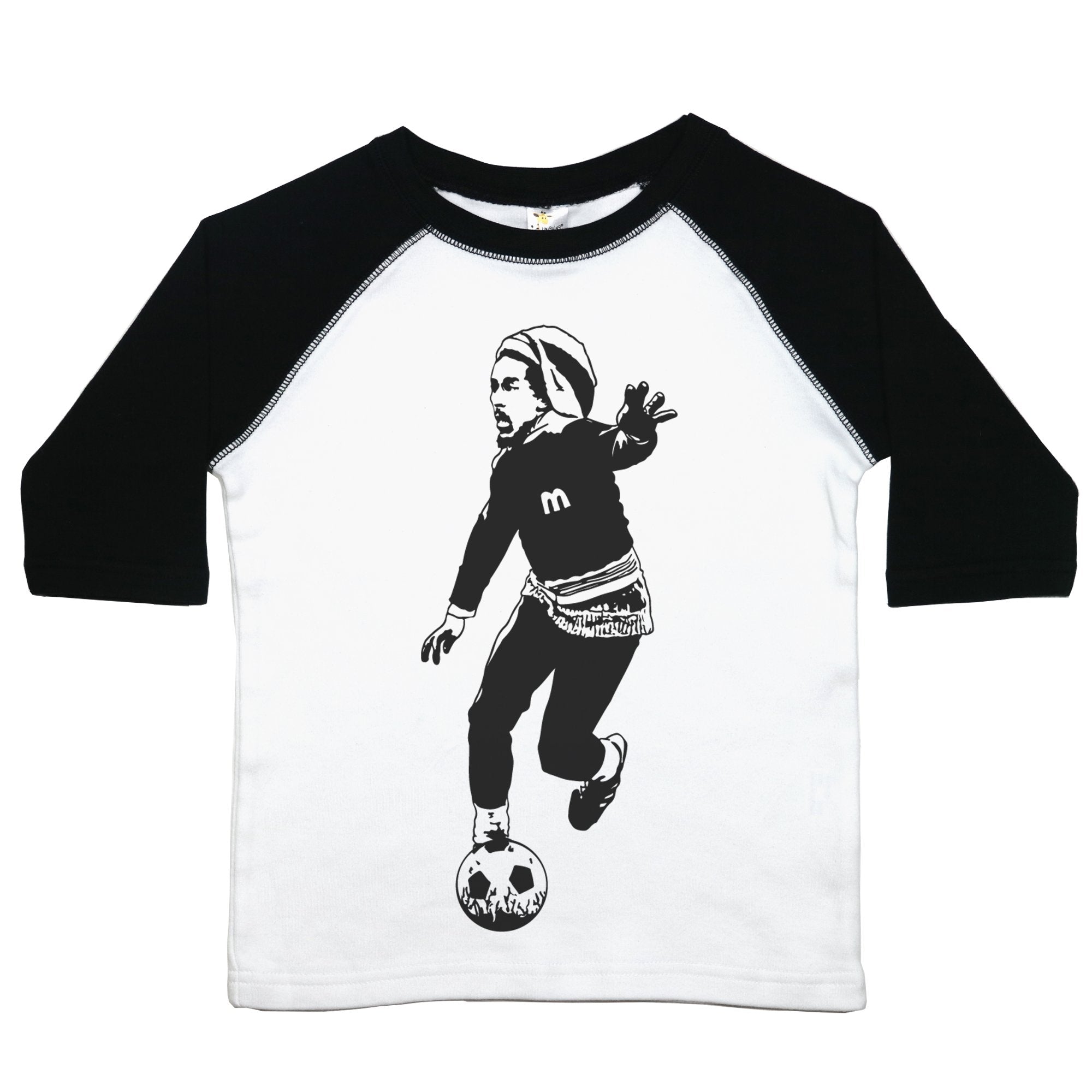 Bob Marley Soccer - Toddler Raglan T-Shirt – Baffle