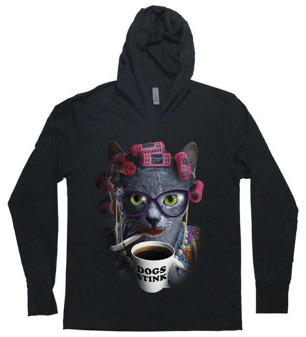 Cat Lady - Hooded T-Shirt - Baffle