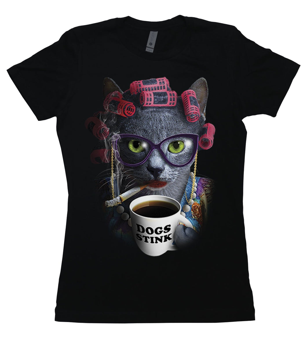 Cat Lady - Women's Boyfriend T-Shirt - Baffle