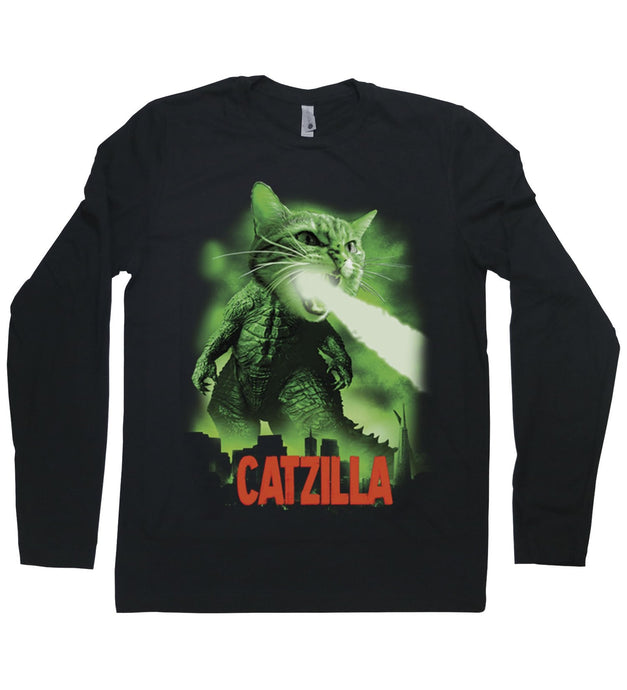 Catzilla - Long Sleeve T-Shirt - Baffle