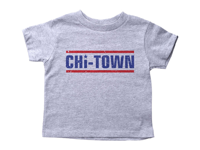 CHI-TOWN / Chicago Crew Neck Short Sleeve Toddler Shirt - Baffle