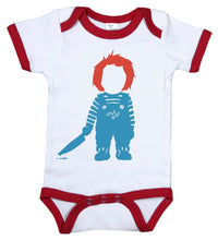 Load image into Gallery viewer, Chuckie / Horror Movie Ringer Onesie - Baffle
