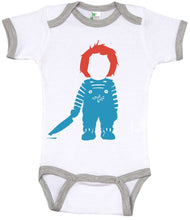 Load image into Gallery viewer, Chuckie / Horror Movie Ringer Onesie - Baffle
