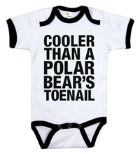 Load image into Gallery viewer, Cooler Than A Polar Bears Toenail / Outkast Ringer Onesie - Baffle
