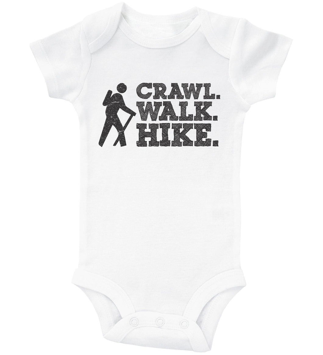 CRAWL. WALK. HIKE. / Crawl. Walk. Hike. Baby Onesie - Baffle