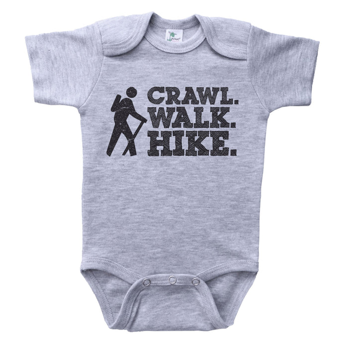 CRAWL. WALK. HIKE. / Crawl. Walk. Hike. Baby Onesie - Baffle