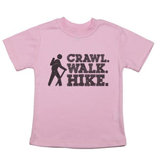 Load image into Gallery viewer, Crawl. Walk. Hike - Toddler T-Shirt - Baffle
