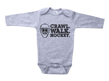 Load image into Gallery viewer, Crawl. Walk. Hockey / Basic Onesie - Baffle
