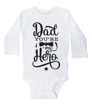 Load image into Gallery viewer, Dad You&#39;re My Hero (Bowtie) / Basic Onesie - Baffle
