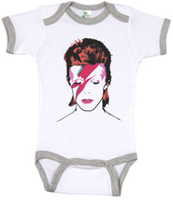 Load image into Gallery viewer, David Bowie / Bowie Ringer Onesie / Ziggy Stardust - Baffle
