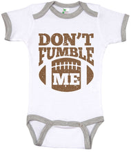 Load image into Gallery viewer, Don&#39;t Fumble Me / Football Ringer Onesie - Baffle
