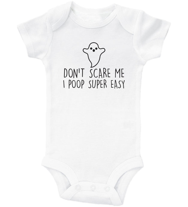 Don't Scare Me I Poop Super Easy / Basic Onesie - Baffle