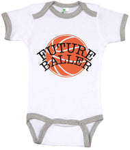 Load image into Gallery viewer, Future Baller / Basketball Ringer Onesie - Baffle
