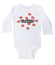 Load image into Gallery viewer, Grandma was Here - Red Kisses - Baby Onesie - Baffle
