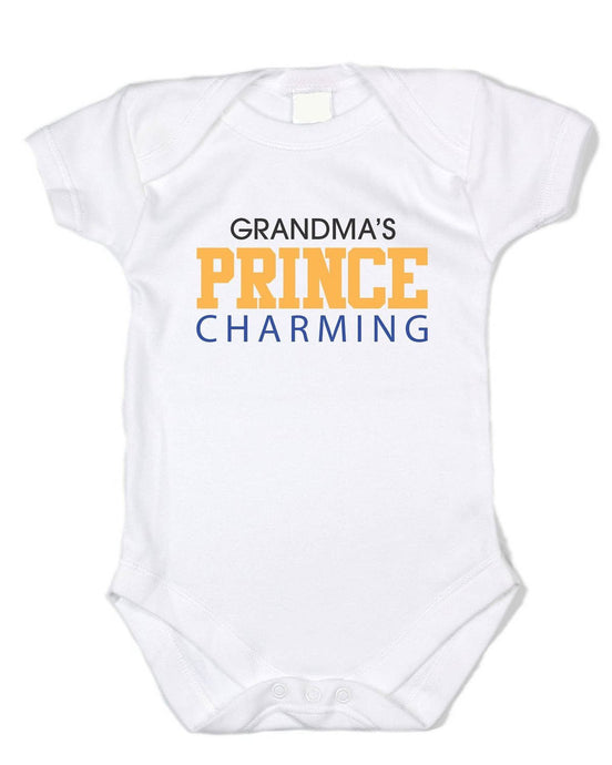 Grandma's Prince Charming - Basic White Onesie - Baffle