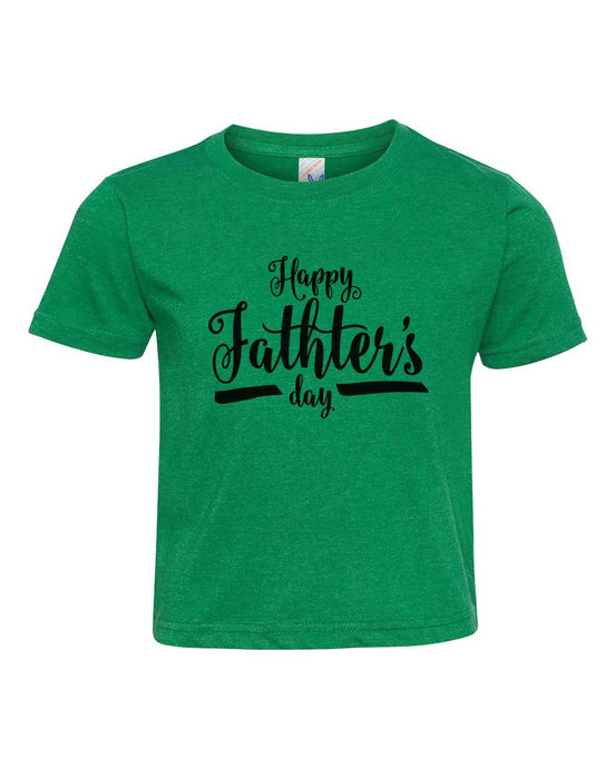 Happy Father's Day - Cursive / Youth / Toddler Crew Neck - Baffle