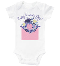 Load image into Gallery viewer, Happy Women&#39;s Day - Flowers in Envelope / Basic Onesie - Baffle
