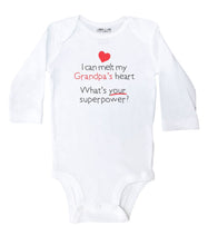 Load image into Gallery viewer, I Can Melt Grandpas Heart, What&#39;s Your Superpower? Basic Onesie - Baffle
