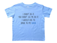 Load image into Gallery viewer, I Didn&#39;t Do It (Nana) - Toddler Crew Neck - Baffle
