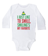 Load image into Gallery viewer, I Just Like To Smile, Smiling&#39;s My Favorite / Basic Onesie - Baffle
