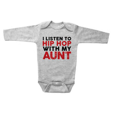 Load image into Gallery viewer, I LISTEN TO HIP HOP WITH MY AUNT - Basic Onesie - Baffle
