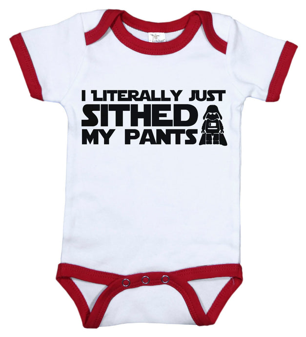 I Literally Just Sithed My Pants / Funny Ringer Onesie - Baffle