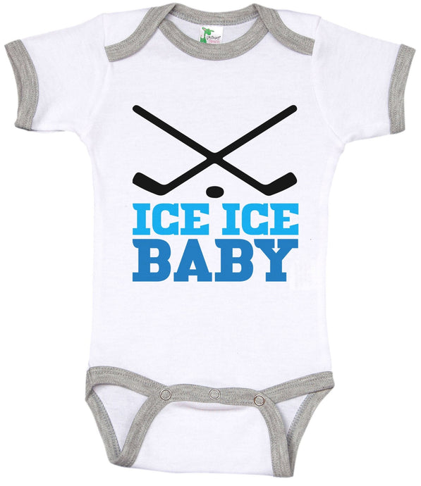 Ice Ice Baby / Hockey Ringer Onesie - Baffle