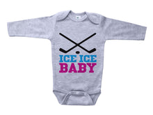 Load image into Gallery viewer, Ice Ice Baby (Pink) / Hockey Basic Onesie - Baffle
