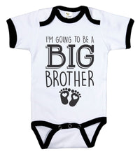 Load image into Gallery viewer, I&#39;m Going To Be A Big Brother / Big Bro Ringer Onesie - Baffle
