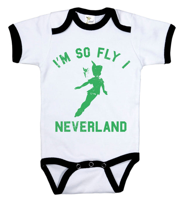 I'm So Fly I Neverland / Peter Pan Ringer Onesie - Baffle