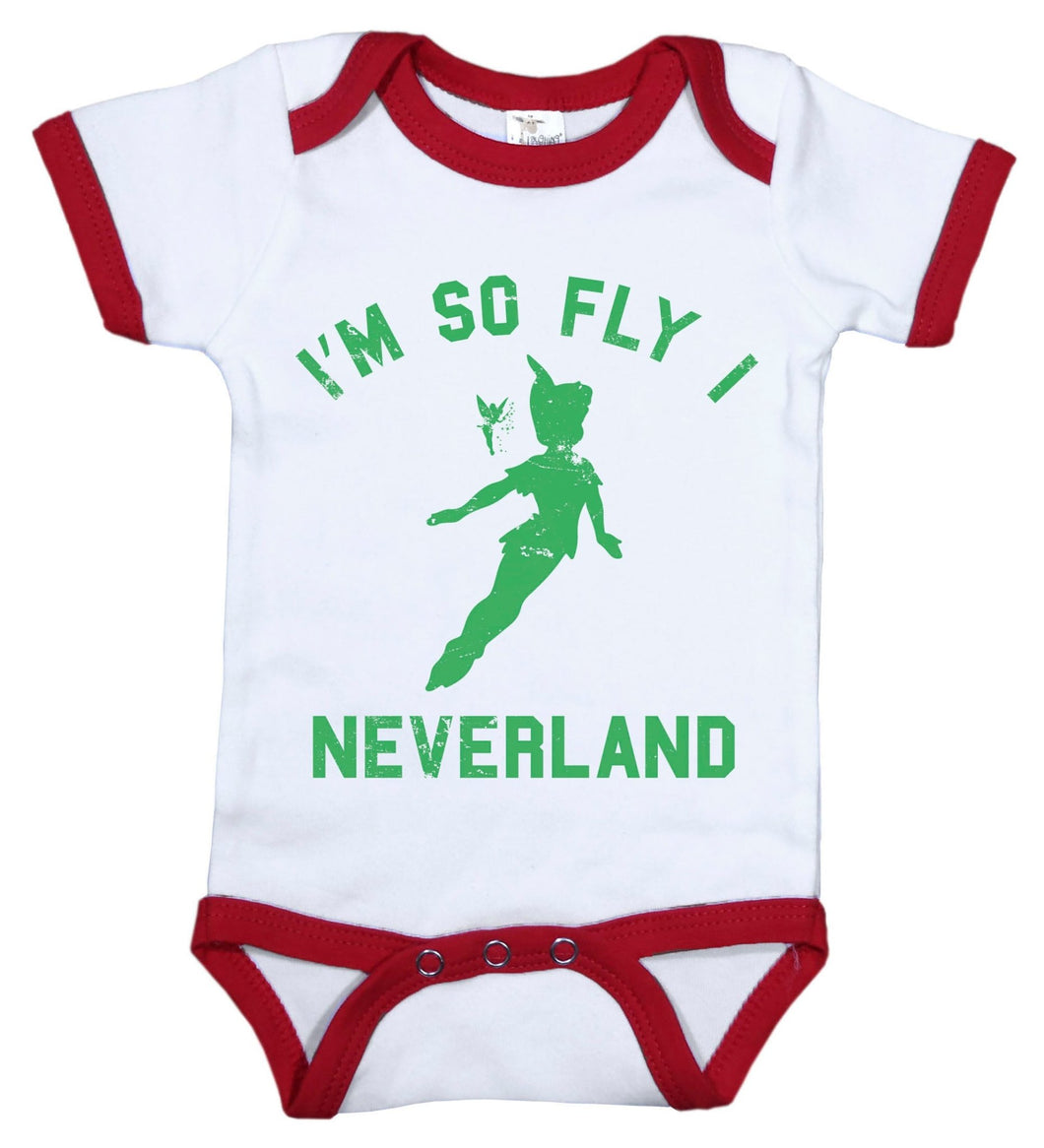I'm So Fly I Neverland / Peter Pan Ringer Onesie - Baffle