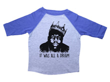 Load image into Gallery viewer, IT WAS ALL A DREAM / It was all a dream Raglan Baseball Shirt for Toddlers - Baffle

