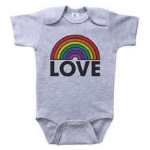 Load image into Gallery viewer, LOVE / Rainbow Love Baby Onesie - Baffle
