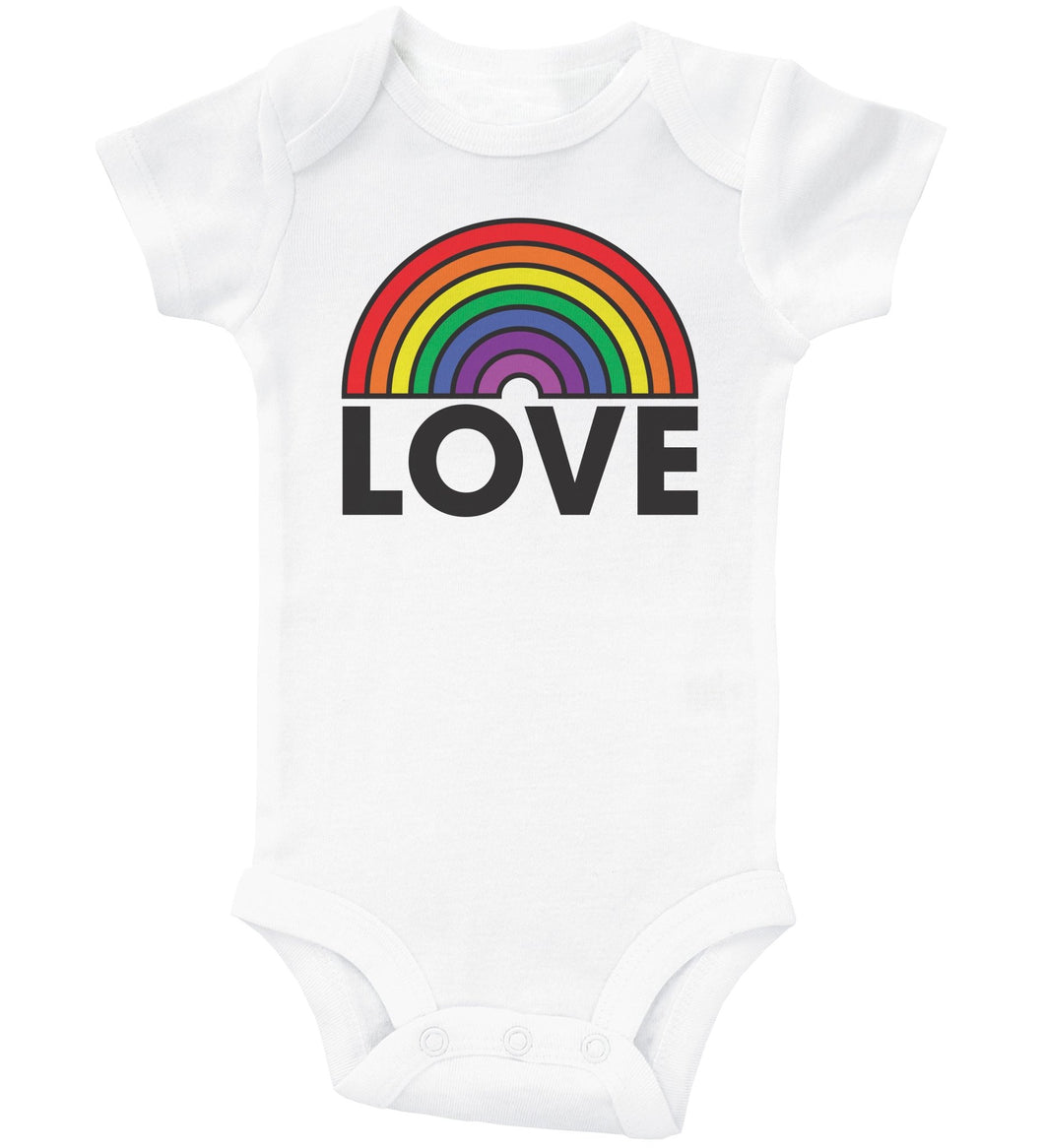 LOVE / Rainbow Love Baby Onesie - Baffle