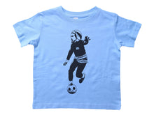 Load image into Gallery viewer, MARLEY / Bob Marley Playing Soccer Crew Neck Short Sleeve Toddler Shirt - Baffle
