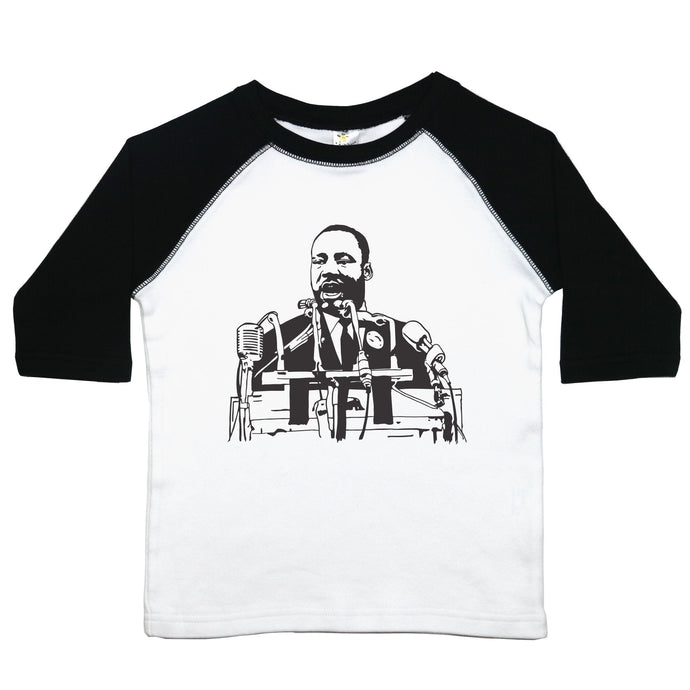 Martin Luther King Jr. - Toddler Raglan T-Shirt - Baffle