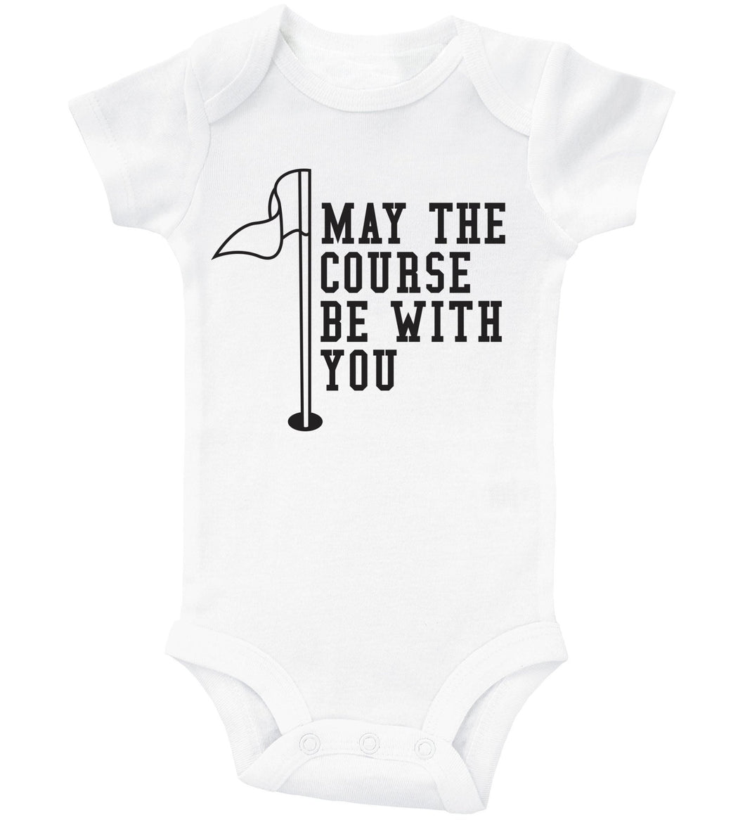 May The Course Be With You / Golf Basic Onesie - Baffle