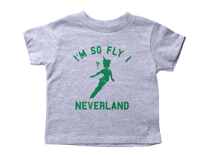 NEVERLAND / I'm So Fly I Neverland Crew Neck Short Sleeve Toddler Shirt - Baffle