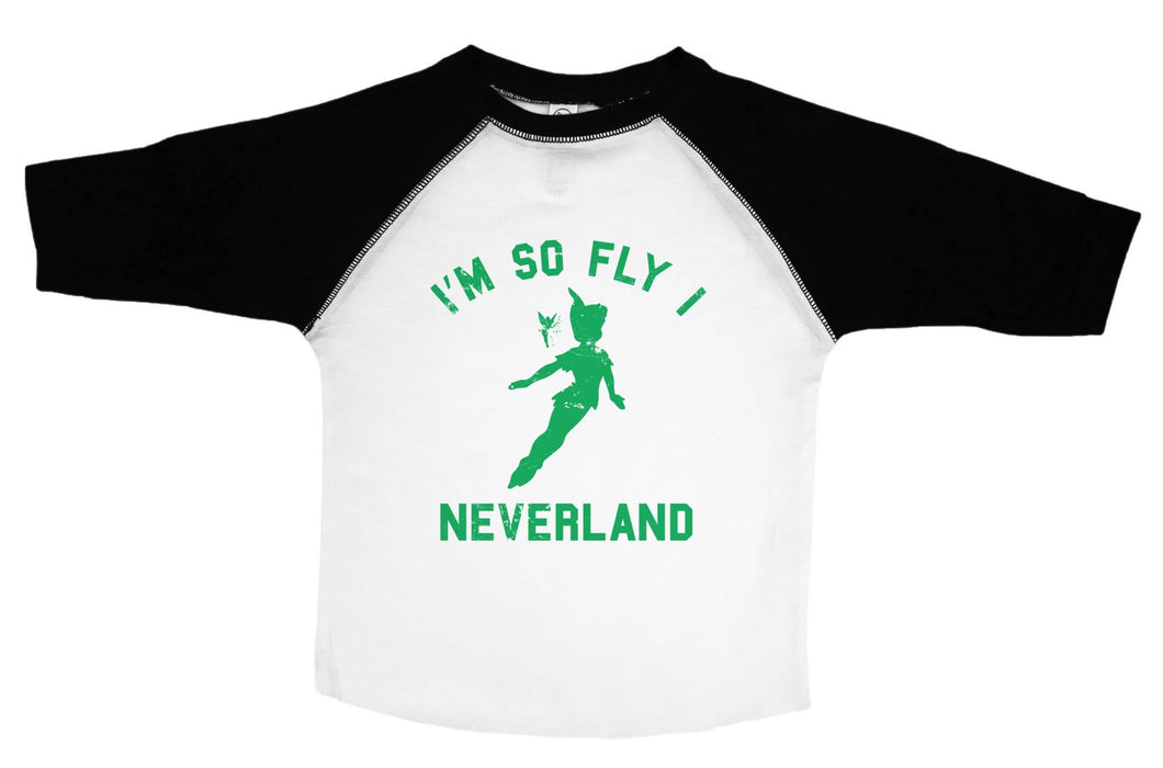 NEVERLAND / I'm So Fly I Neverland Raglan Baseball Shirt - Baffle