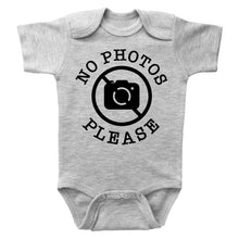 Load image into Gallery viewer, NO PHOTOS PLEASE - Basic Onesie - Baffle
