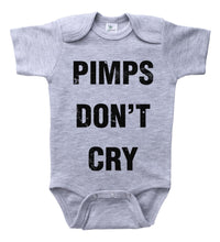 Load image into Gallery viewer, Pimps Don&#39;t Cry / Basic Onesie - Baffle
