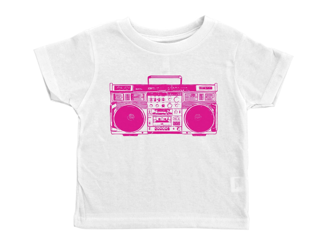 PINK BOOMBOX / Pink Boombox Crew Neck Short Sleeve Toddler Shirt - Baffle