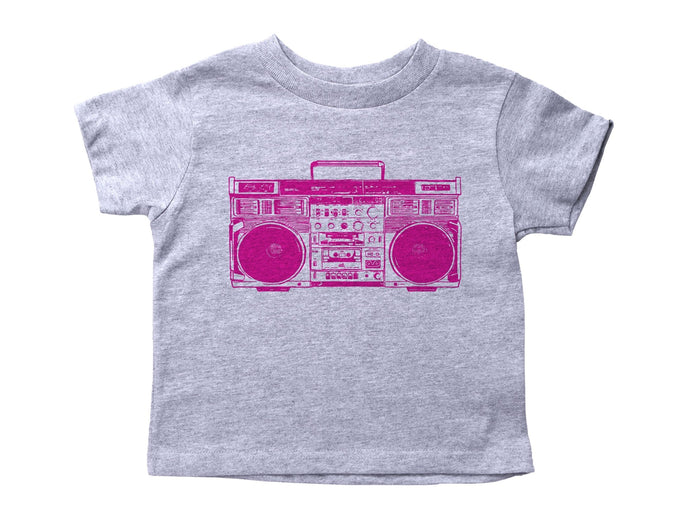 PINK BOOMBOX / Pink Boombox Crew Neck Short Sleeve Toddler Shirt - Baffle