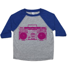 Load image into Gallery viewer, Pink Boombox - Toddler Raglan T-Shirt - Baffle
