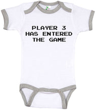 Load image into Gallery viewer, Player 3 Has Entered The Game / Video Game Ringer Onesie - Baffle
