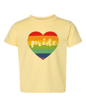 Load image into Gallery viewer, Pride Rainbow Heart / Toddler / Youth Crew Neck - Baffle
