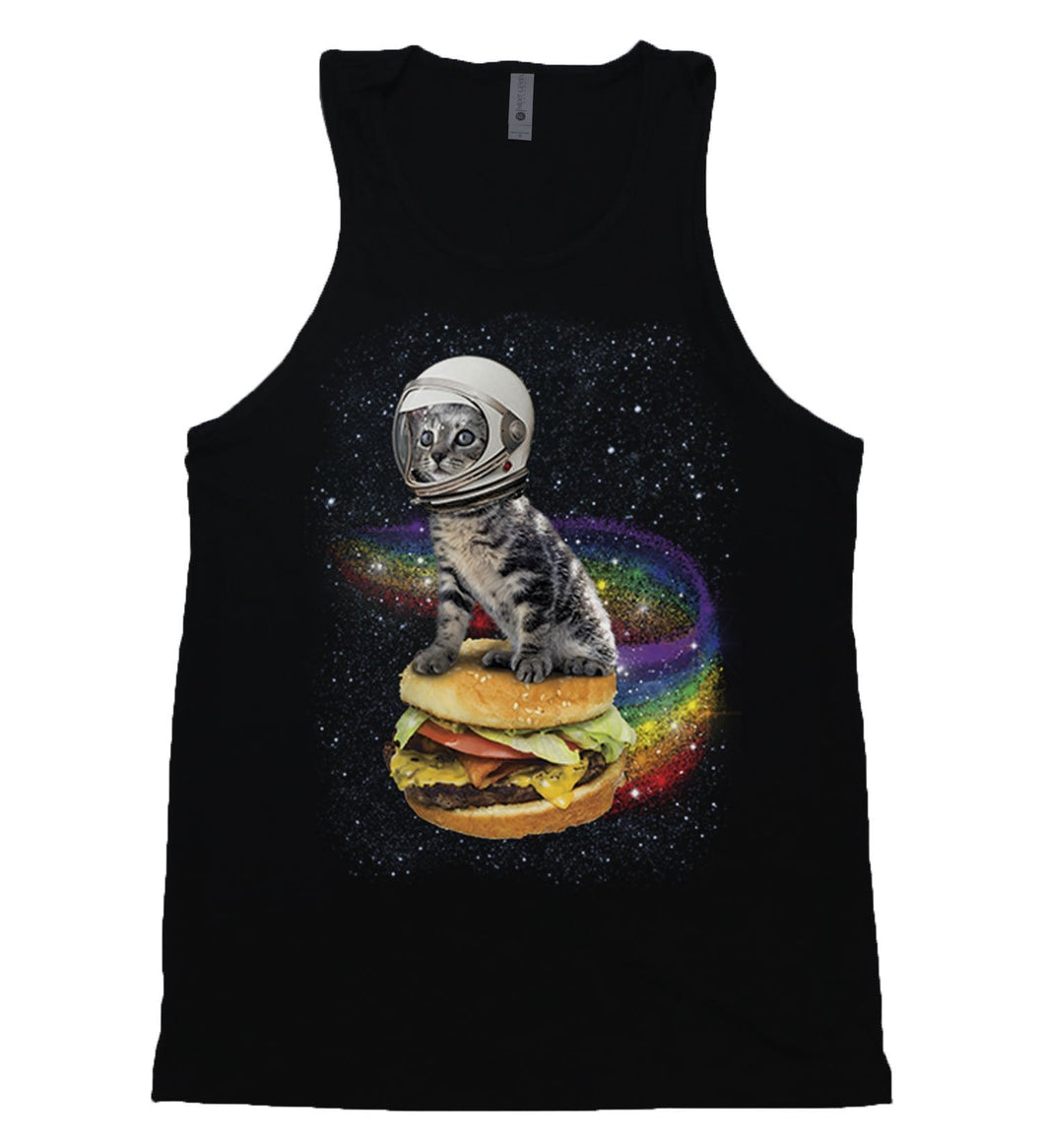 Rainbow Burger Kitty - Men's Tank - Baffle